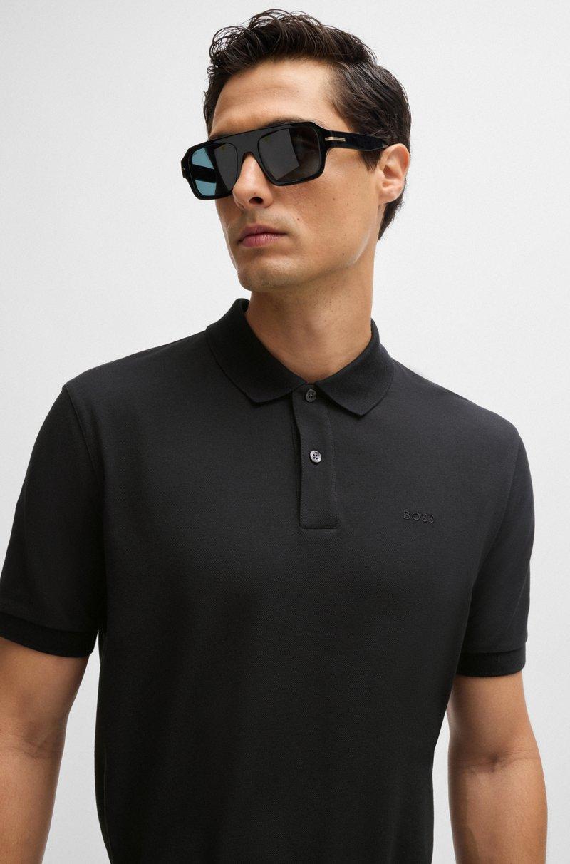 Hugo Boss Polo Pallas regular fit de algodón con logo bordado Tienda de fábrica