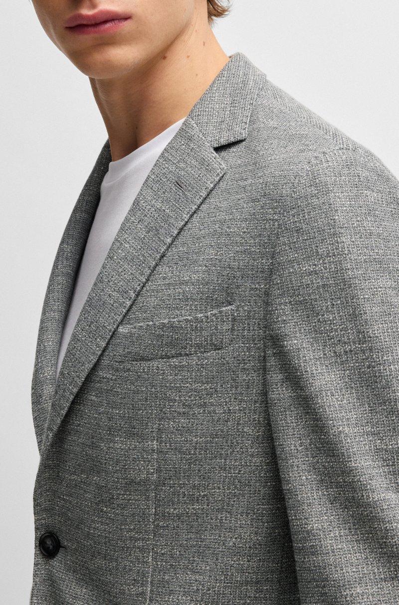 Hugo Boss Chaqueta regular fit de tejido elástico con microestampado Ahorra y exporta