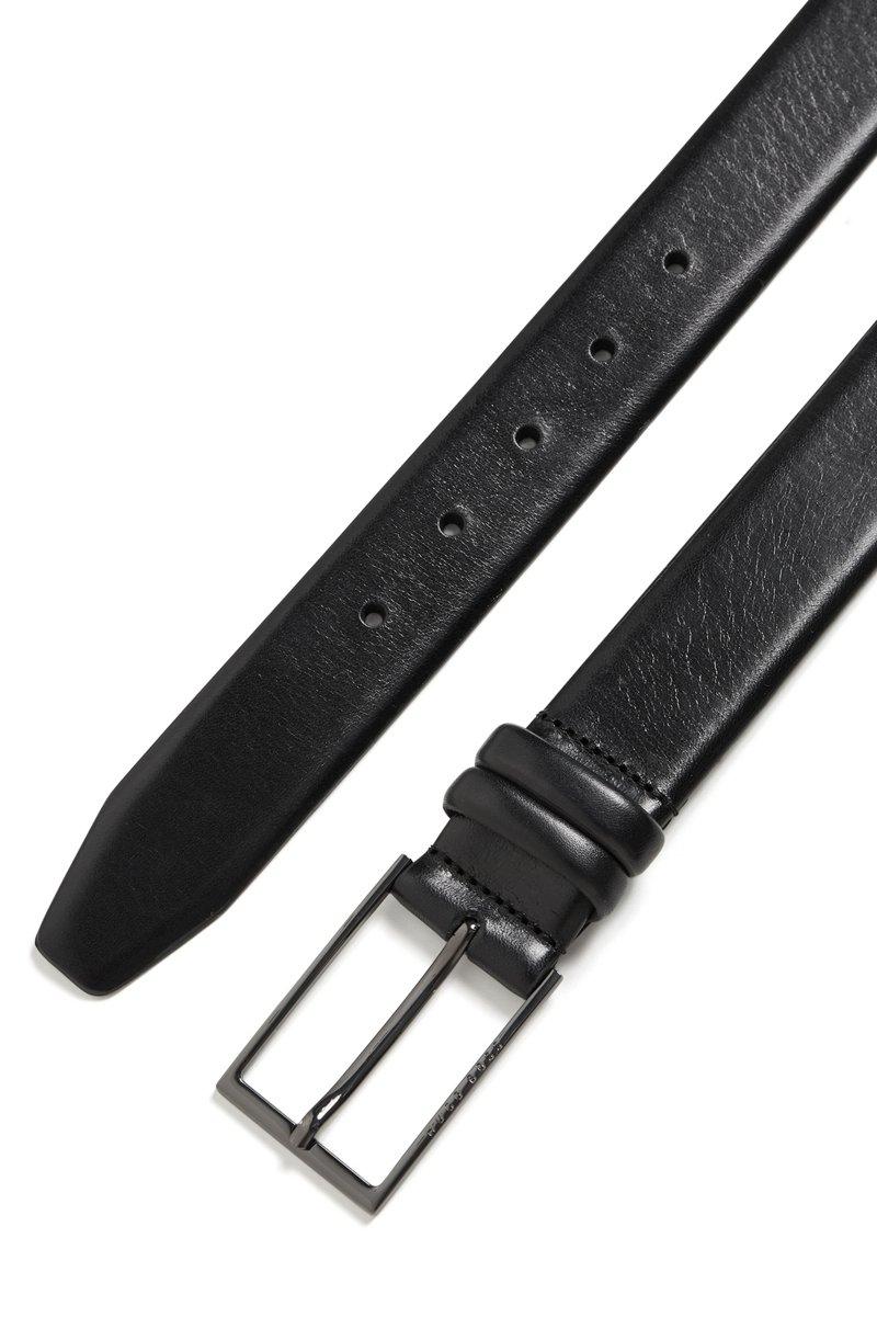 Hugo Boss Cinturón de piel de curtido vegetal con herrajes de metal pesado Precios de Black Friday