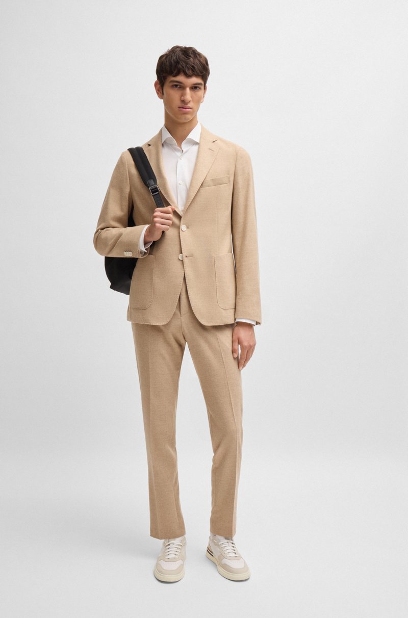 Hugo Boss Camisa slim fit de popelín de algodón de planchado fácil En oferta