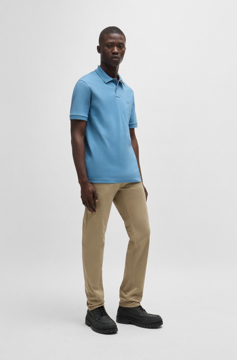 Hugo Boss Chinos slim fit de raso de algodón elástico Libre de impuestos