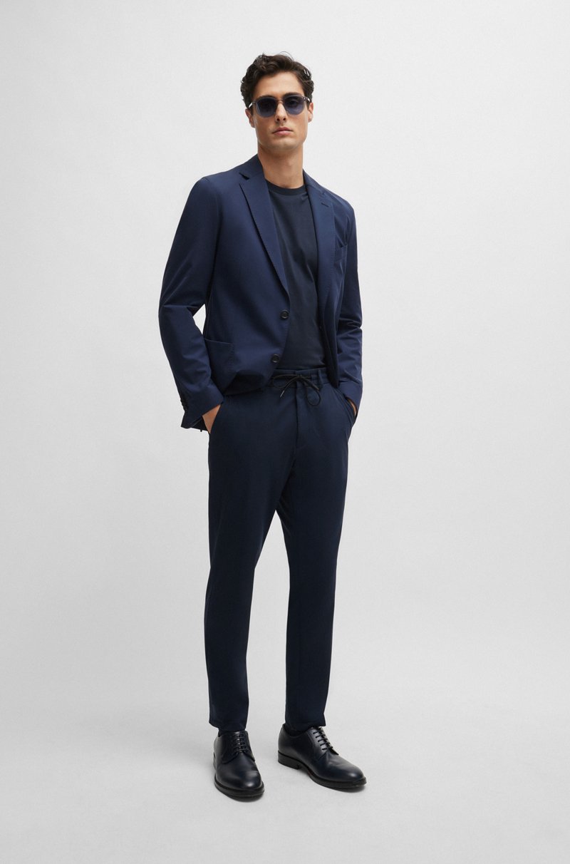 Hugo Boss Pantalones slim fit de punto técnico elástico Descuento por venta flash