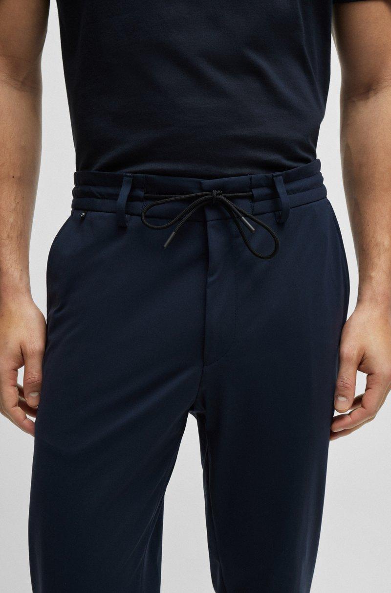 Hugo Boss Pantalones slim fit de punto técnico elástico Descuento por venta flash