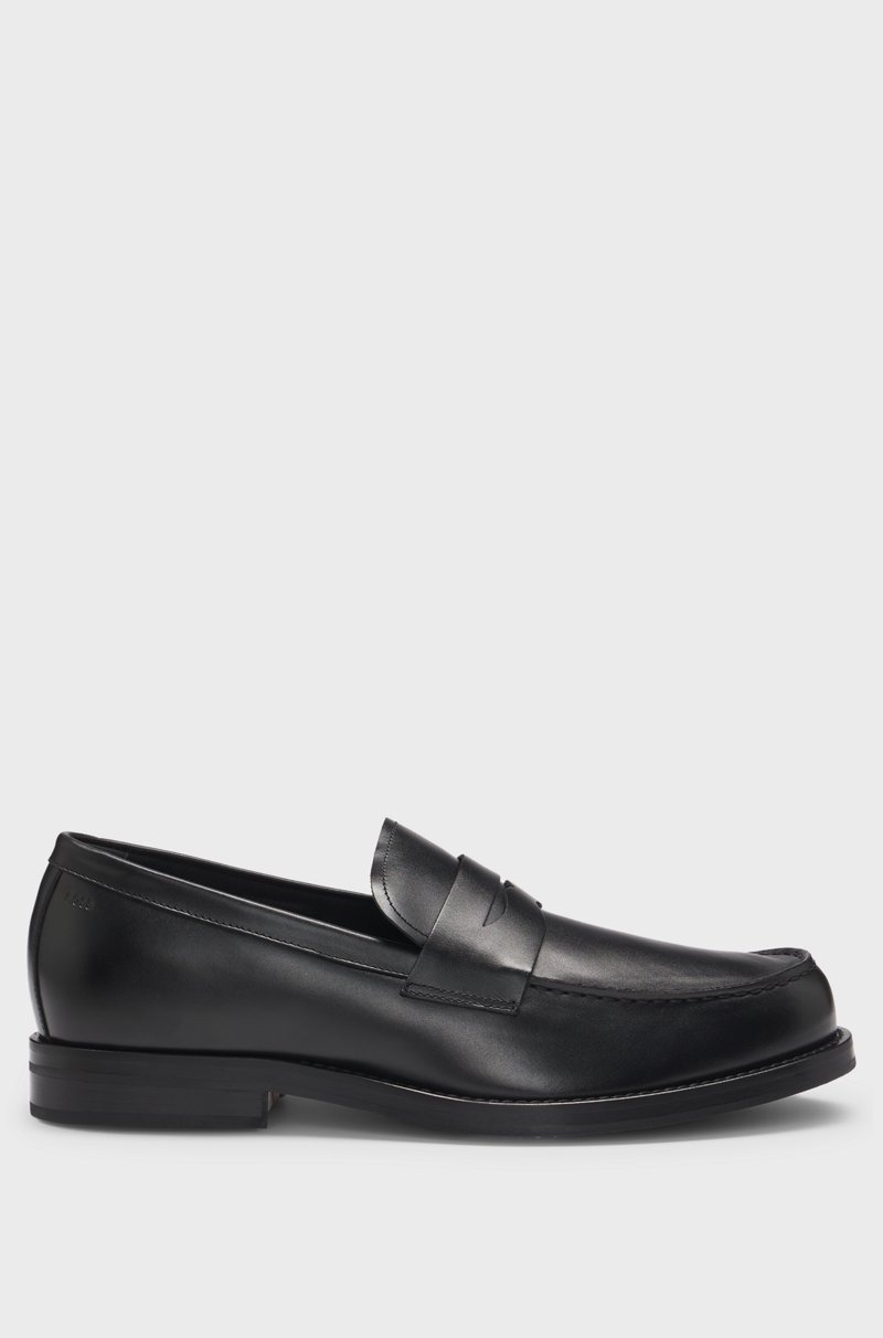 Hugo Boss Mocasines de antifaz slip-on Dressletic de piel Grandes ahorros