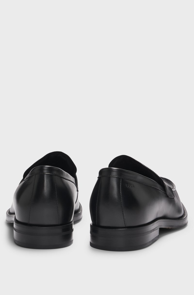 Hugo Boss Mocasines de antifaz slip-on Dressletic de piel Grandes ahorros