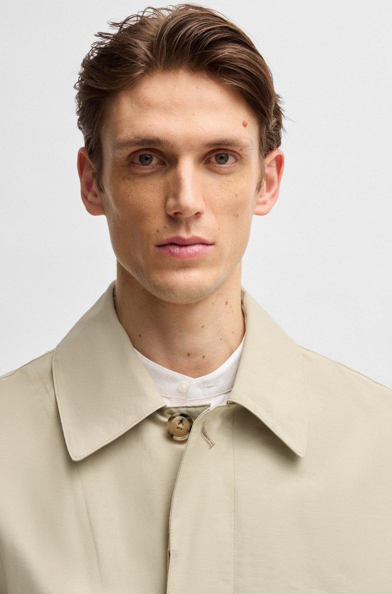 Hugo Boss Abrigo repelente al agua en dobby de algodón Rebajas de fin de temporada