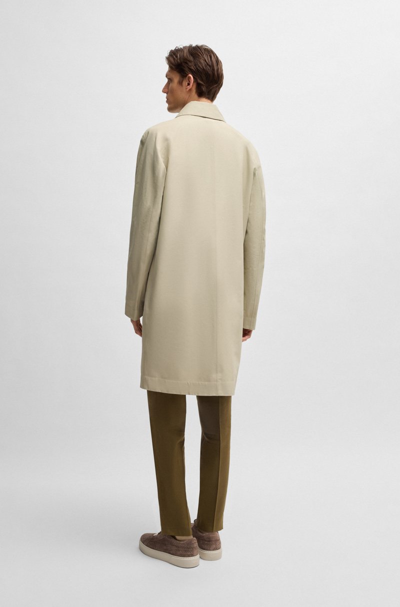 Hugo Boss Abrigo repelente al agua en dobby de algodón Rebajas de fin de temporada