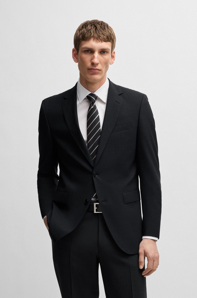 Hugo Boss Traje regular fit de lana virgen elástica 2025