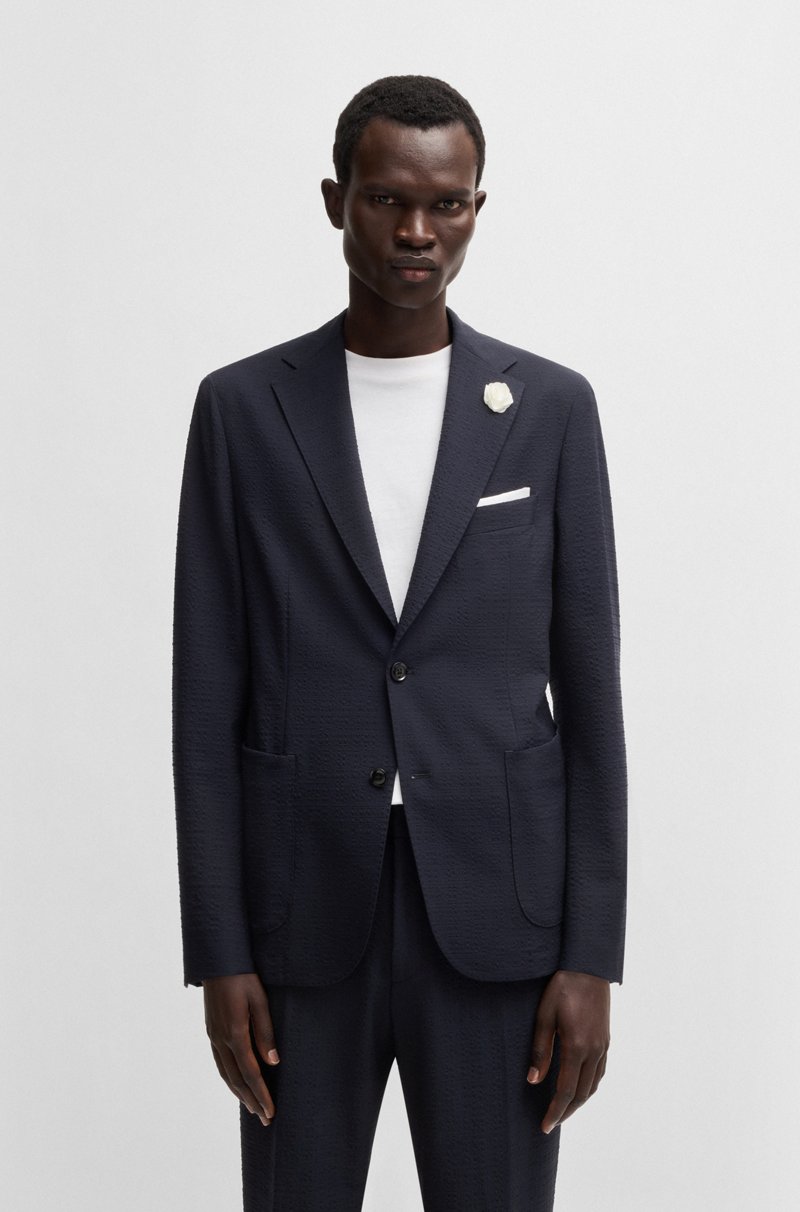Hugo Boss Blazer slim fit de sirsaca elástica En línea