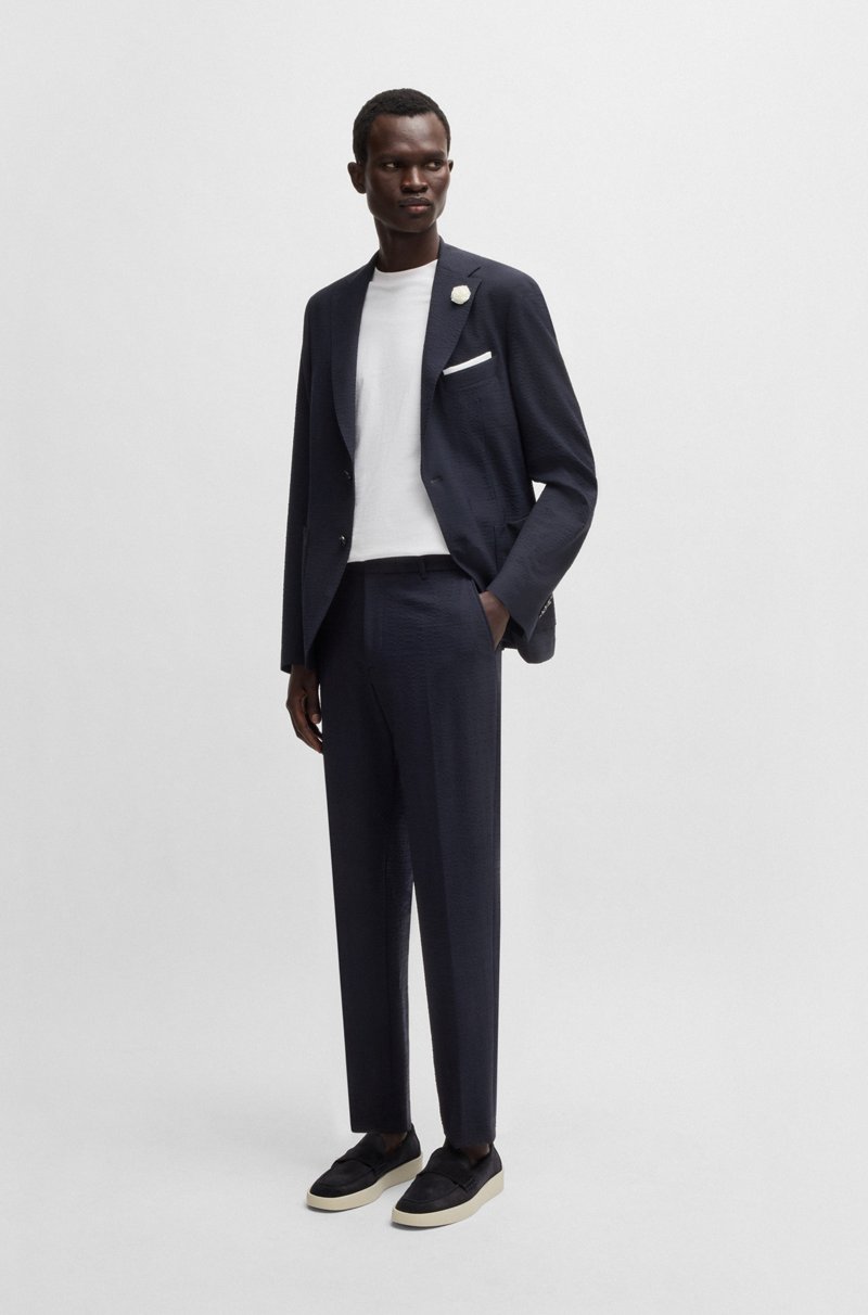 Hugo Boss Blazer slim fit de sirsaca elástica En línea