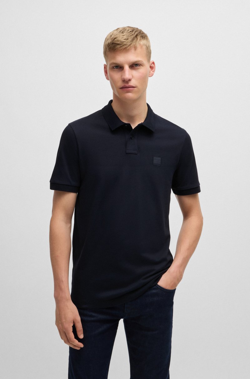 Hugo Boss Polo slim fit de algodón elástico con parche de logo Ofertas