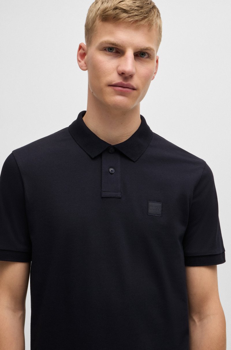 Hugo Boss Polo slim fit de algodón elástico con parche de logo Ofertas