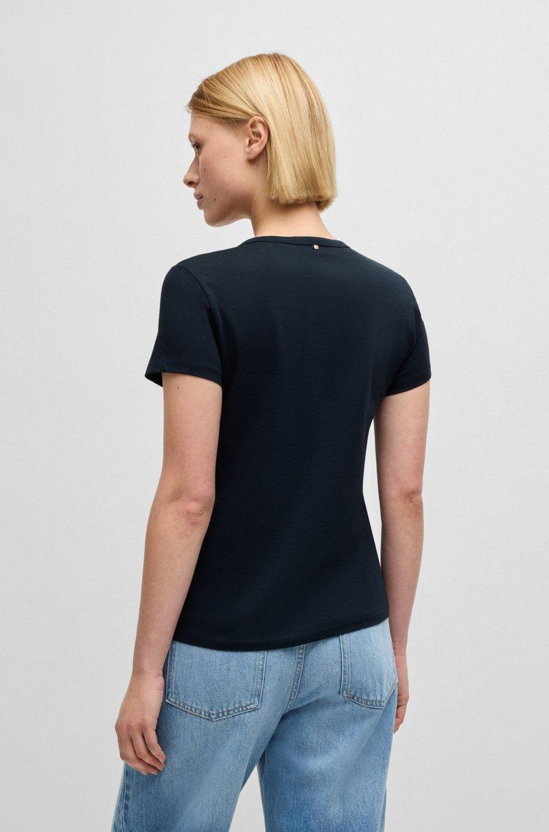 Hugo Boss Camiseta de algodón mercerizado con monograma Double B Envío gratis