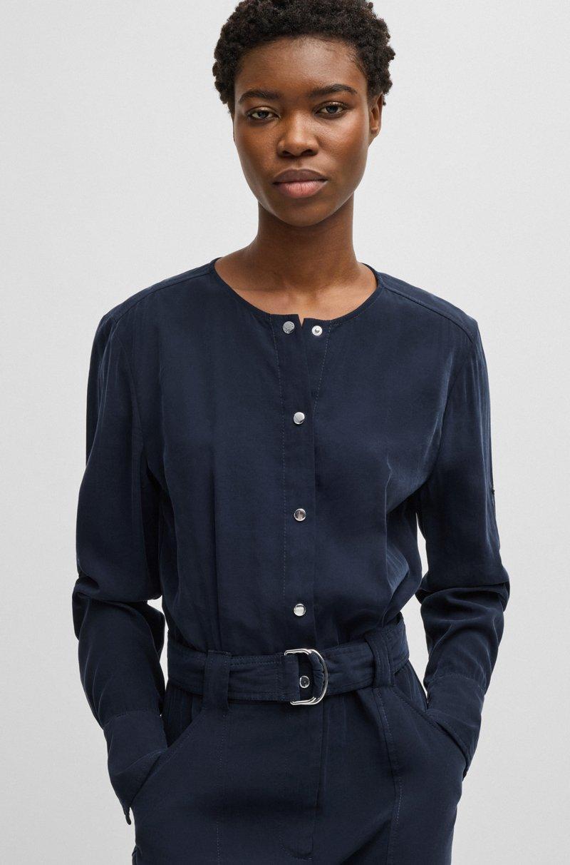 Hugo Boss Mono con cinturón y tapeta de botones automáticos Oferta especial