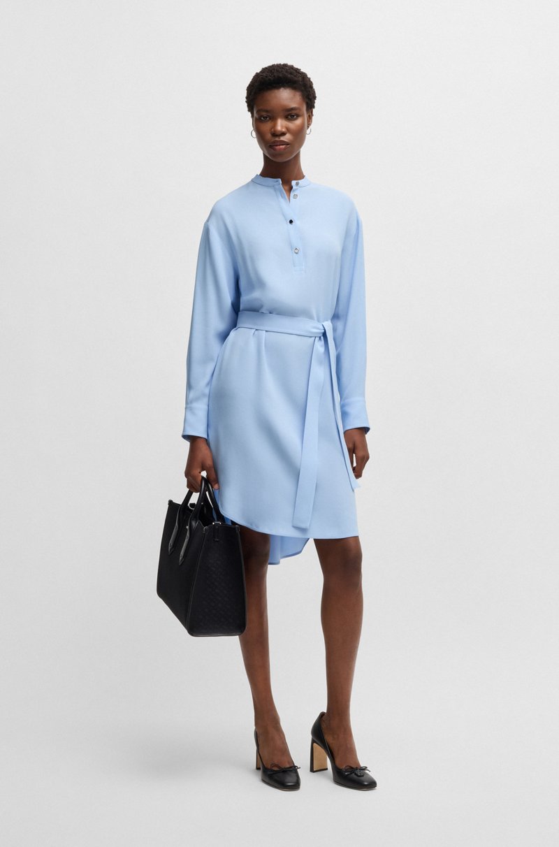 Hugo Boss Vestido con cinturón y tapeta de botones automáticos Envío gratis