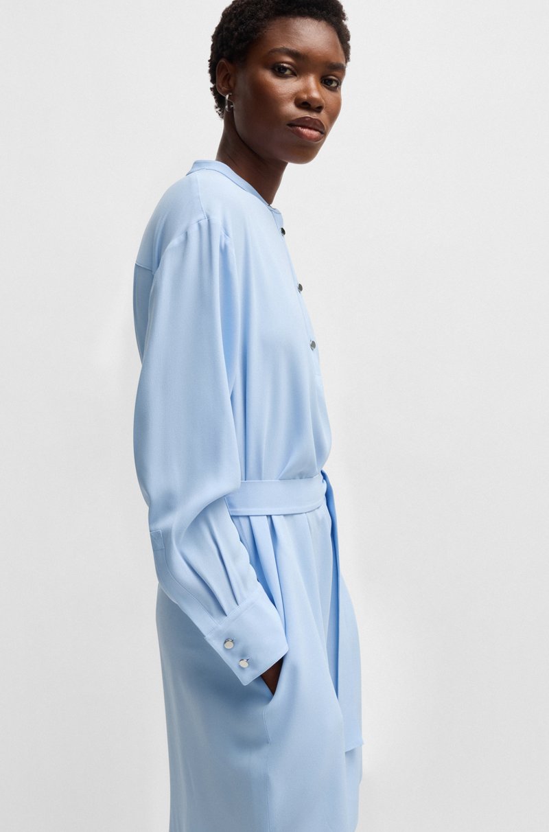 Hugo Boss Vestido con cinturón y tapeta de botones automáticos Envío gratis