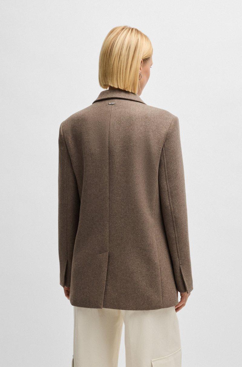 Hugo Boss Blazer oversize fit en mezcla de lana jaspeada Promoción trimestral