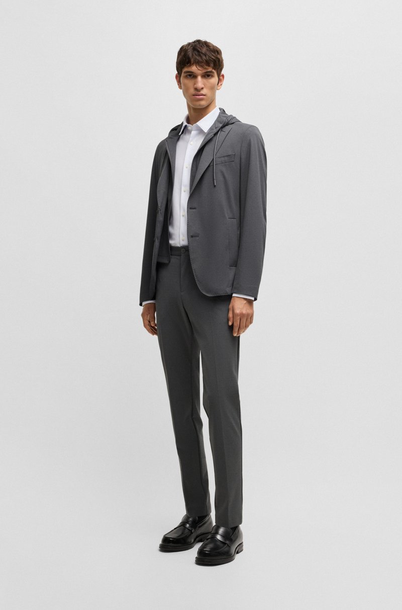Hugo Boss Blazer slim fit con interior con capucha integrada Superdescuento