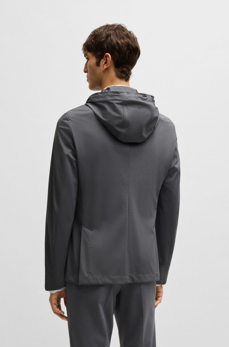 Hugo Boss Blazer slim fit con interior con capucha integrada Superdescuento