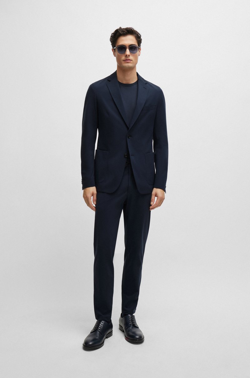 Hugo Boss Chaqueta slim fit en punto técnico elástico En oferta