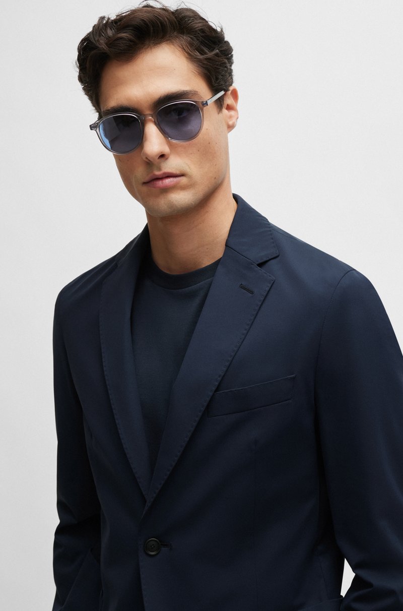 Hugo Boss Chaqueta slim fit en punto técnico elástico En oferta