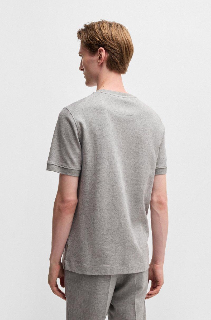 Hugo Boss Camiseta de mezcla de cashmere y algodón con acabado antibacteriano Última moda