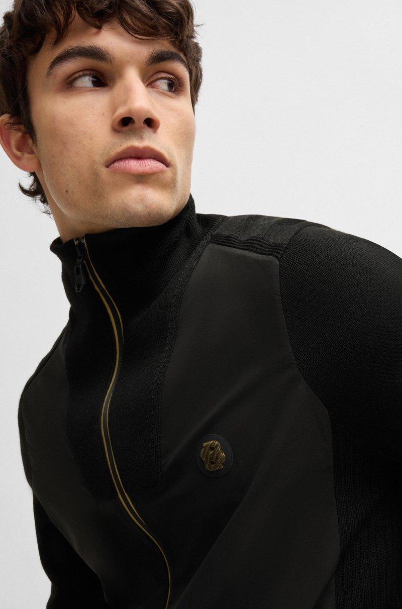 Hugo Boss Chaqueta de punto con monograma Double B Outlet online