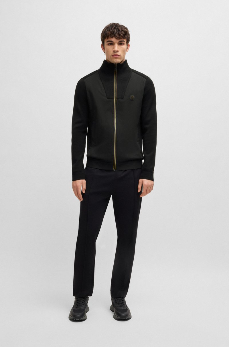 Hugo Boss Chaqueta de punto con monograma Double B Outlet online