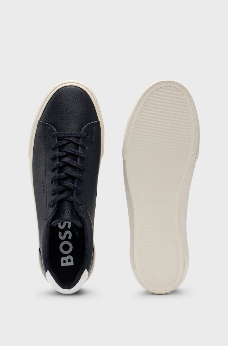 Hugo Boss Deportivas de piel sintética con lengüeta trasera en contraste Tienda