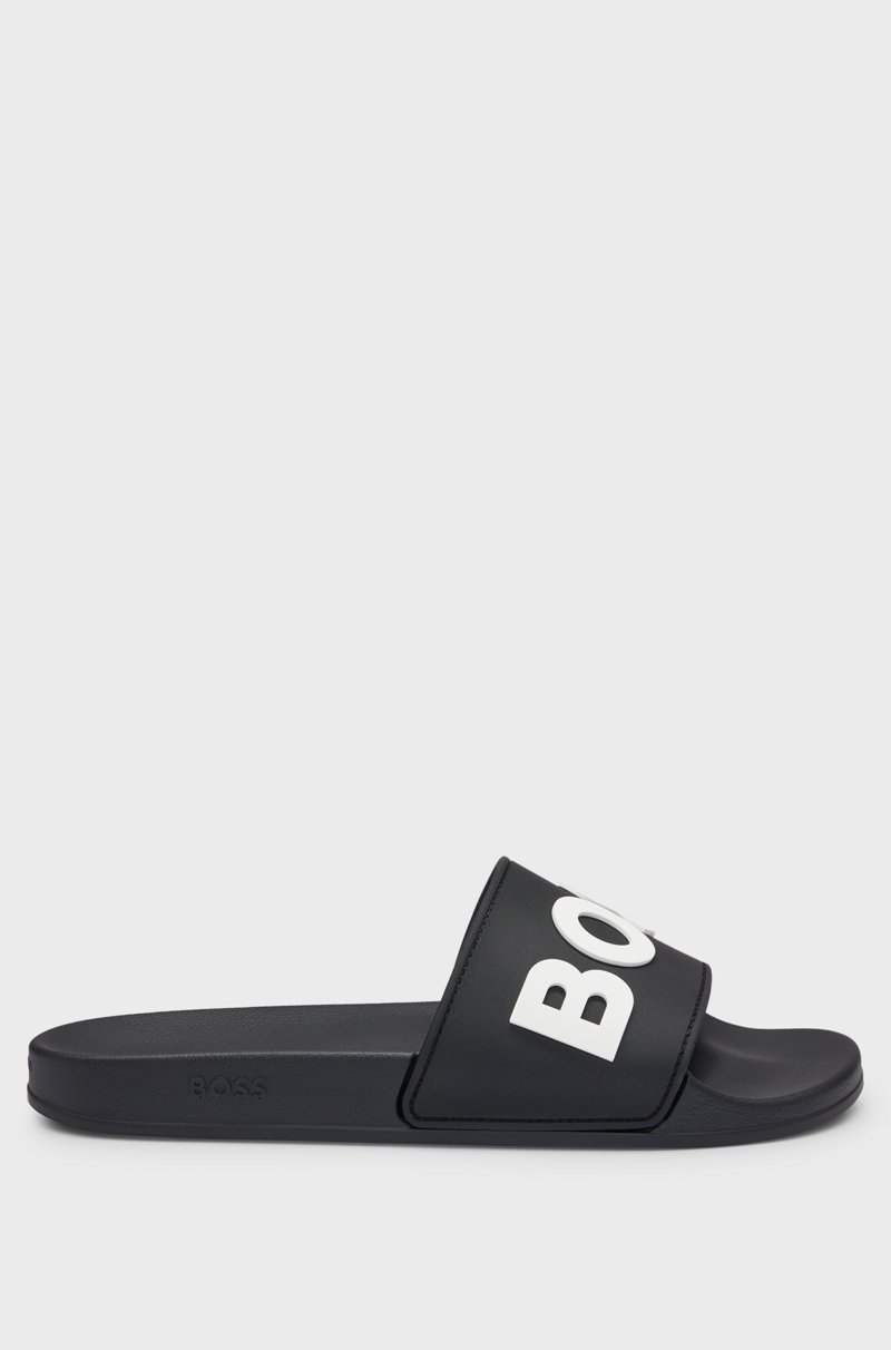 Hugo Boss Chanclas con logo en relieve fabricadas en Italia Liquidación