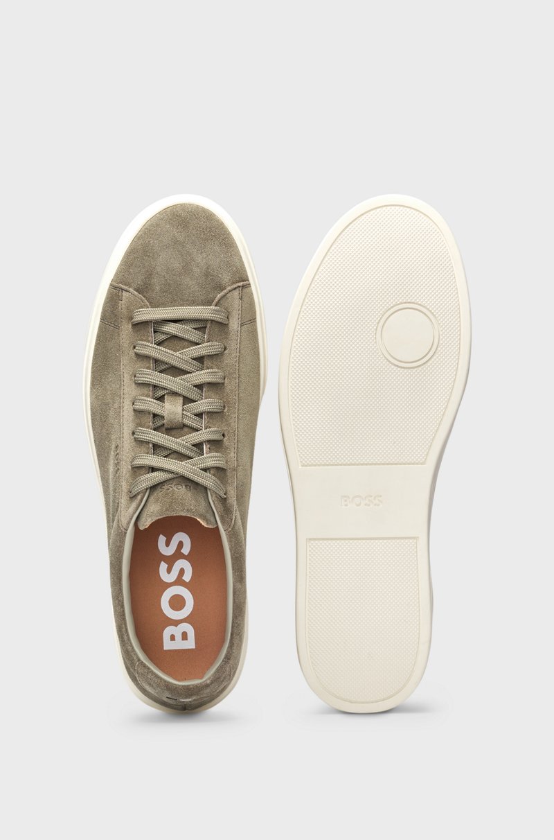 Hugo Boss Deportivas de ante con suela de goma Envío gratis