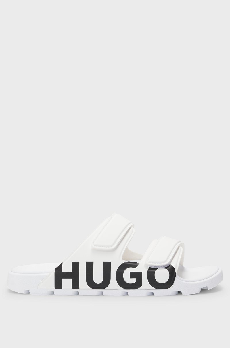 Hugo Boss Sandalias con logo y dos tiras de cierre por contacto Últimos 2 días