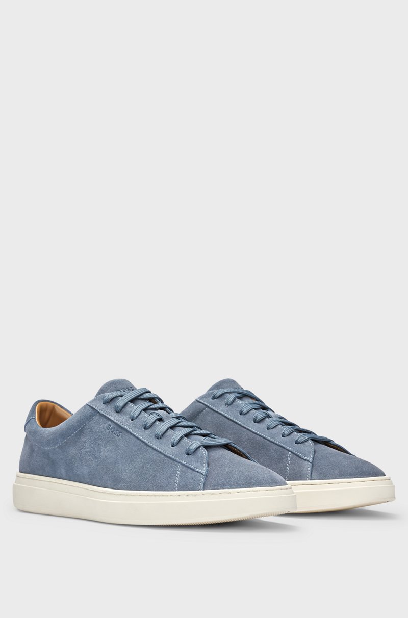 Hugo Boss Deportivas de ante con suela de goma