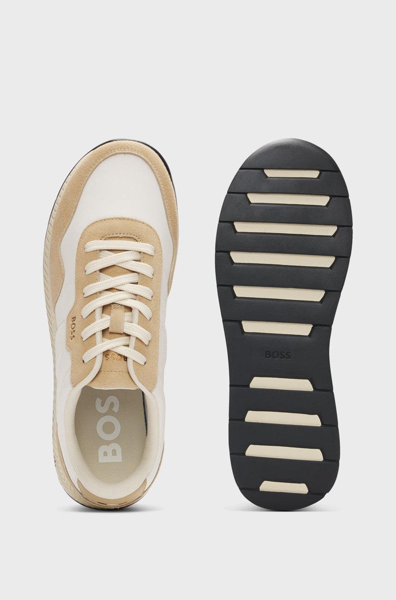 Hugo Boss Deportivas en diferentes materiales con ribetes de ante Tienda de fábrica