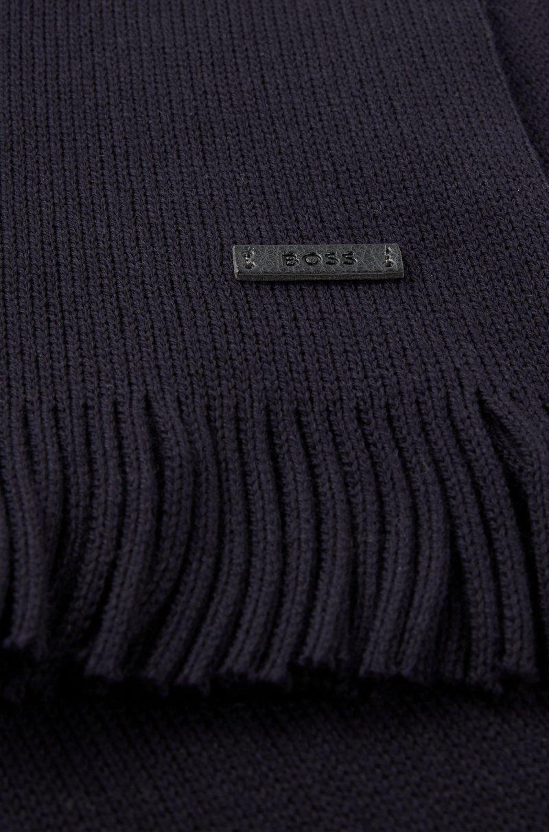 Hugo Boss Bufanda de punto raschel en lana merina Precios de Black Friday