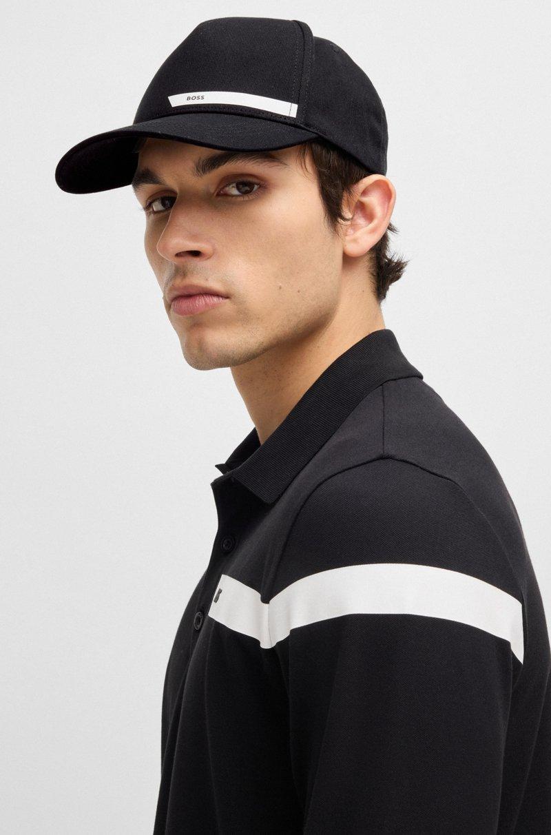 Hugo Boss Gorra en sarga de algodón con logo estampado Ofertas especiales