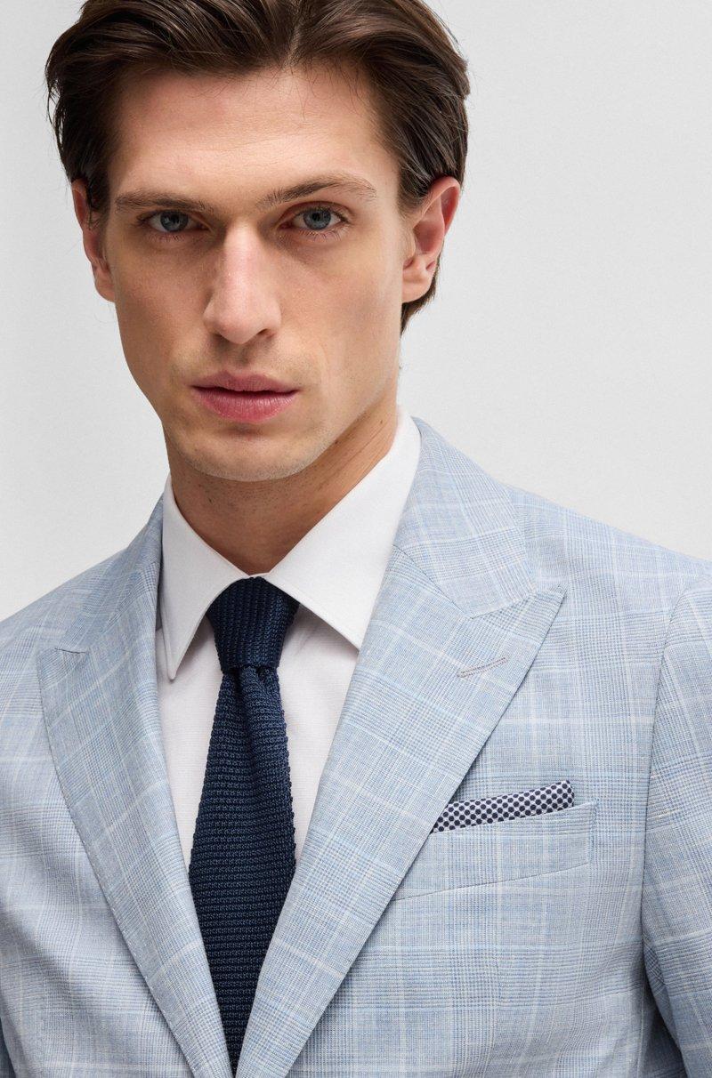 Hugo Boss Corbata de punto jacquard en seda Precio ultrabajo