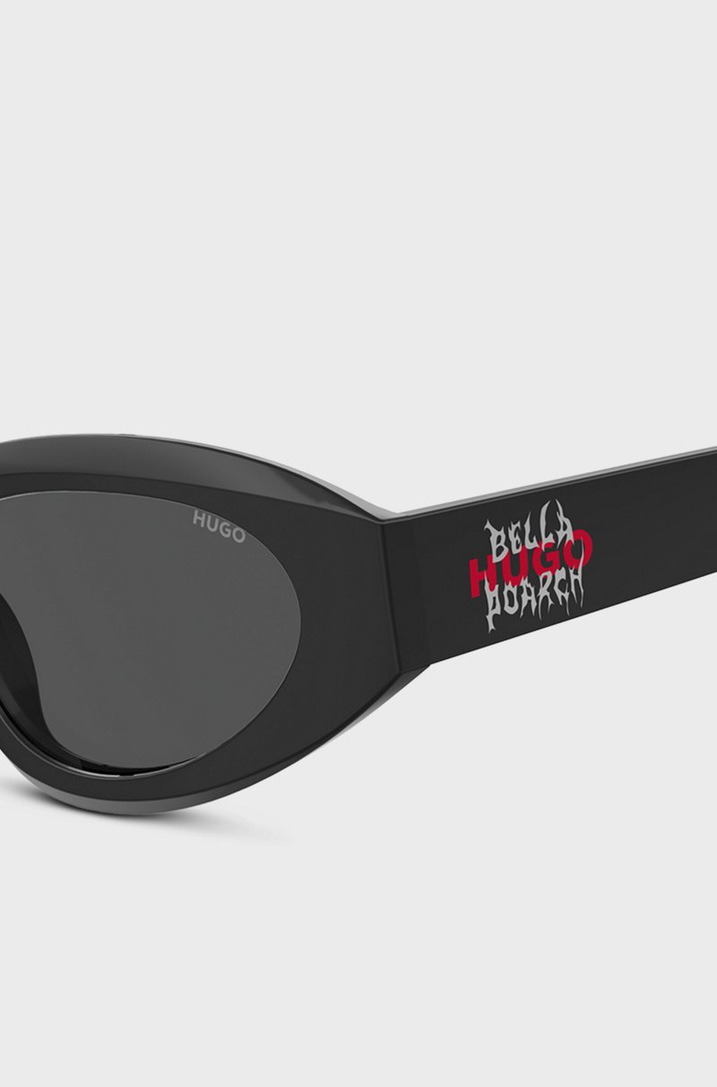 Hugo Boss Gafas de sol negras HUGO x Bella Poarch con detalle especial de la marca En línea