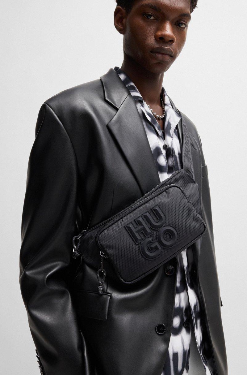 Hugo Boss Riñonera con cremallera y logo apilado Outlet