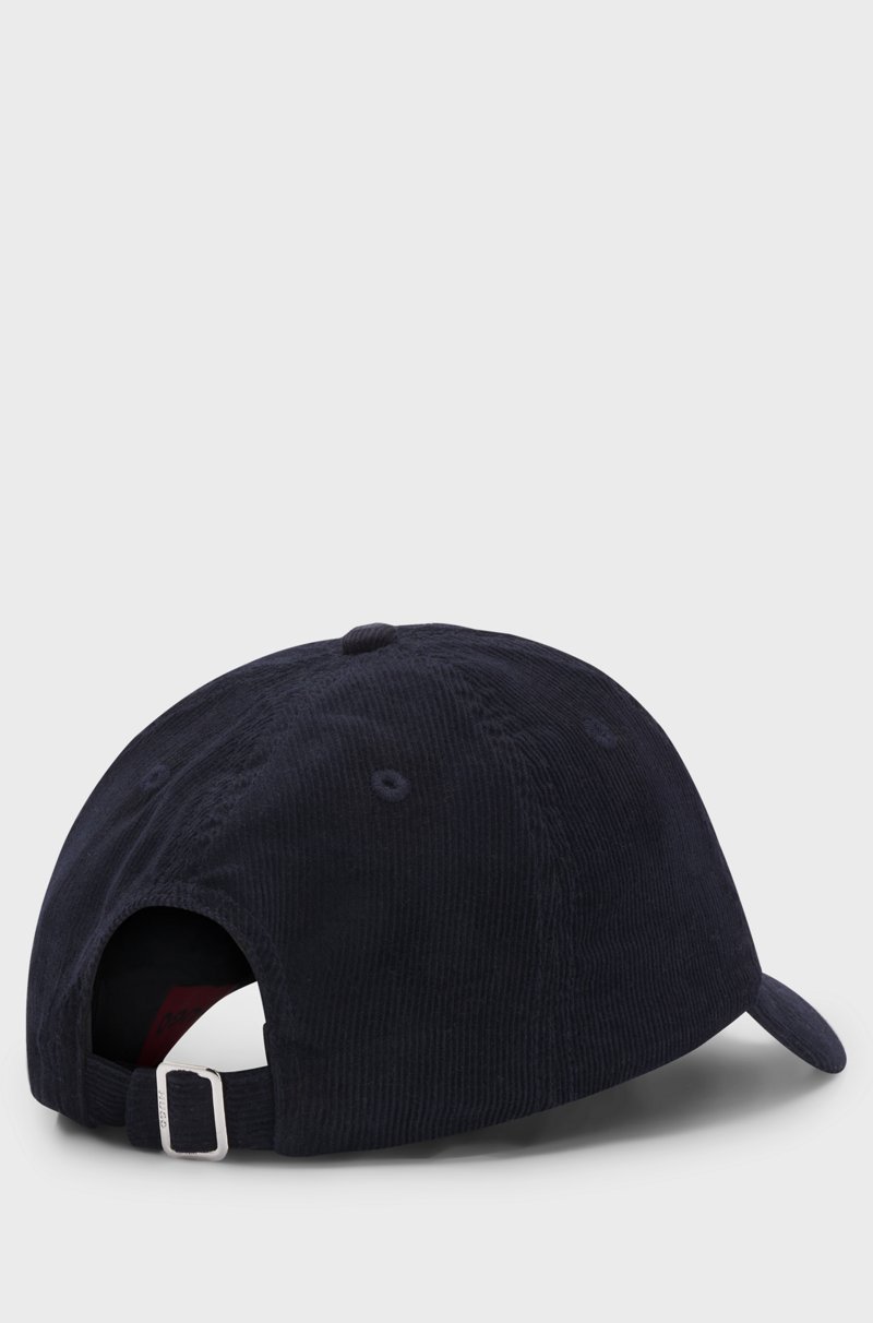 Hugo Boss Gorra de pana de algodón con logo bordado Rebajas