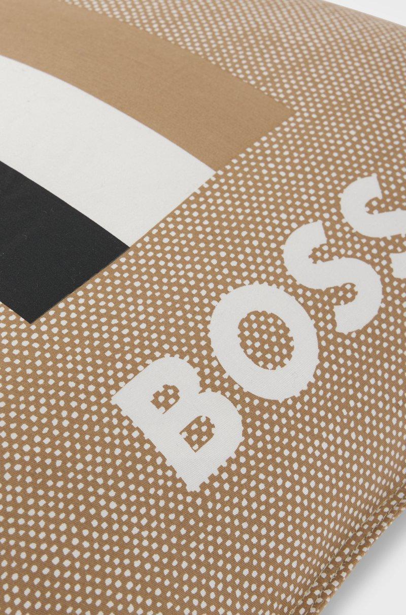Hugo Boss Cojín estampado con logo y rayas de la marca Venta caliente