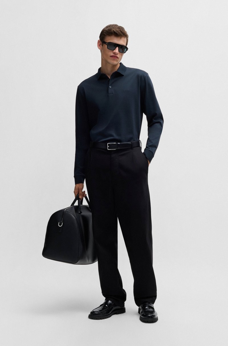 Hugo Boss Polo de algodón interlock con logo bordado Liquidación