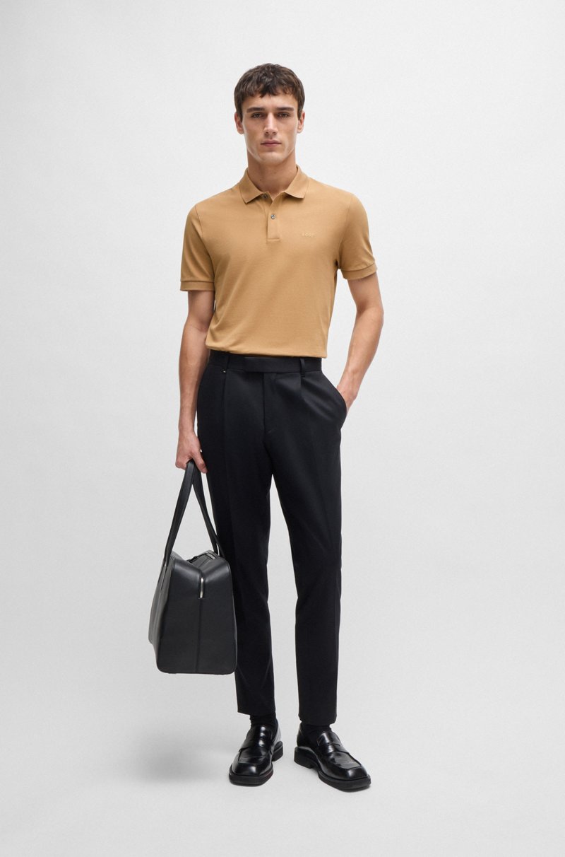 Hugo Boss Polo Pallas regular fit de algodón con logo bordado Últimos 3 días