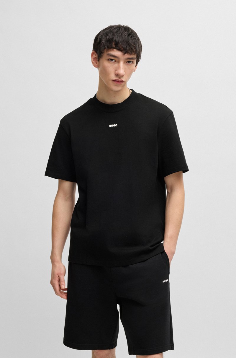 Hugo Boss Camiseta relaxed fit en algodón con logo estampado Superdescuento