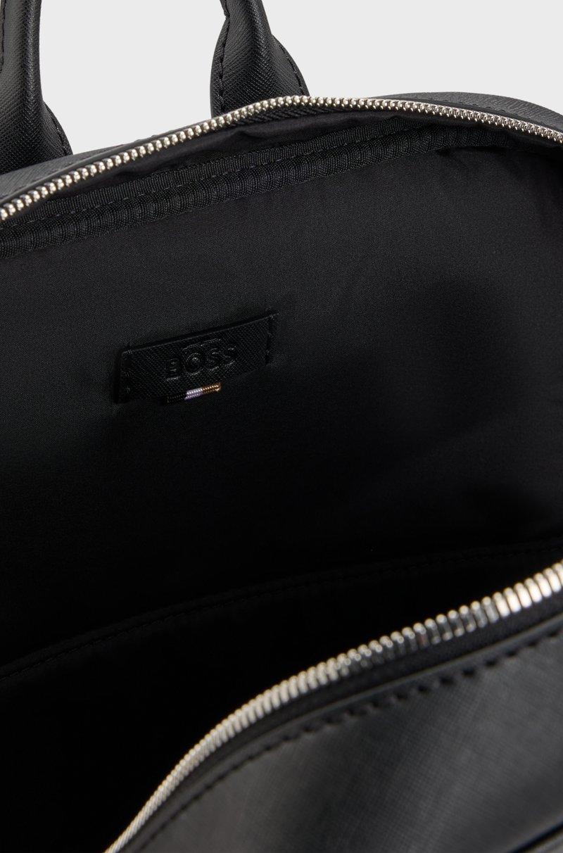 Hugo Boss Mochila con cremallera con raya de la marca y detalle de logotipo Liquidación