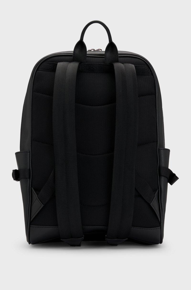 Hugo Boss Mochila con cremallera con raya de la marca y detalle de logotipo Liquidación