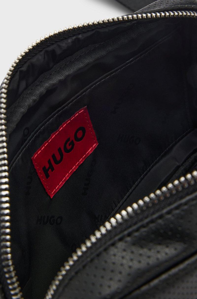 Hugo Boss Bolso de bandolera en piel sintética calada Tienda de fábrica