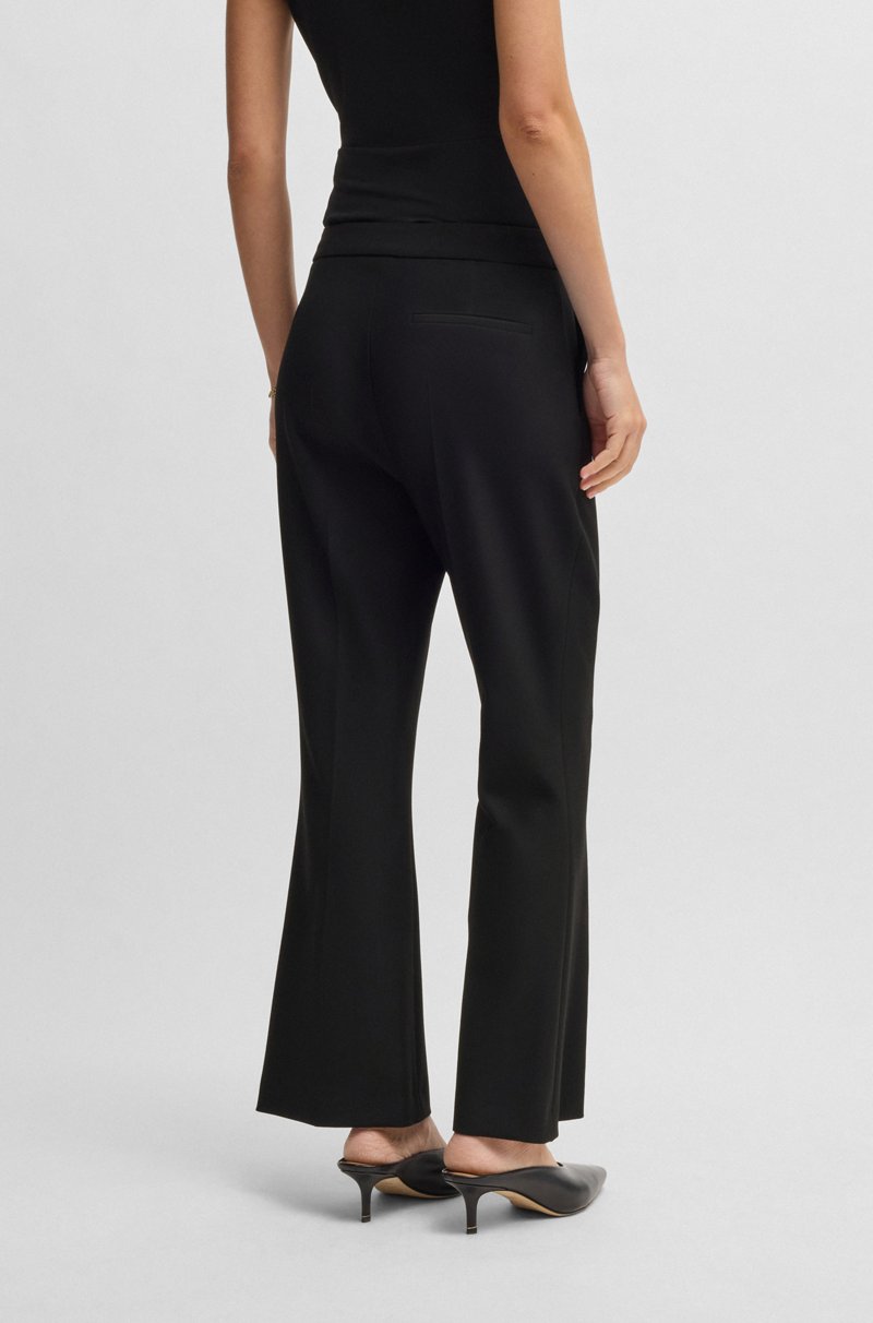 Hugo Boss Pantalones slim fit con pernera acampanada Precios de Black Friday