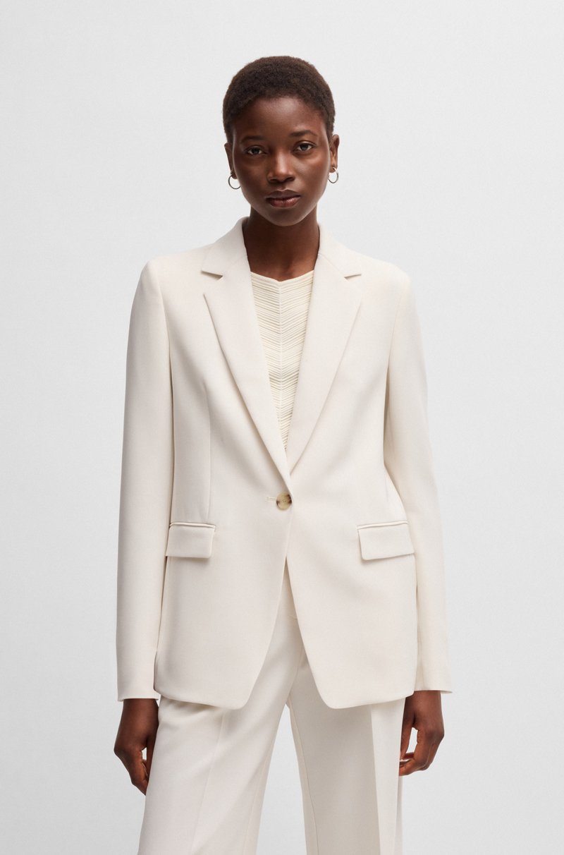 Hugo Boss Chaqueta regular fit en crepé resistente a las arrugas Ofertas de temporada