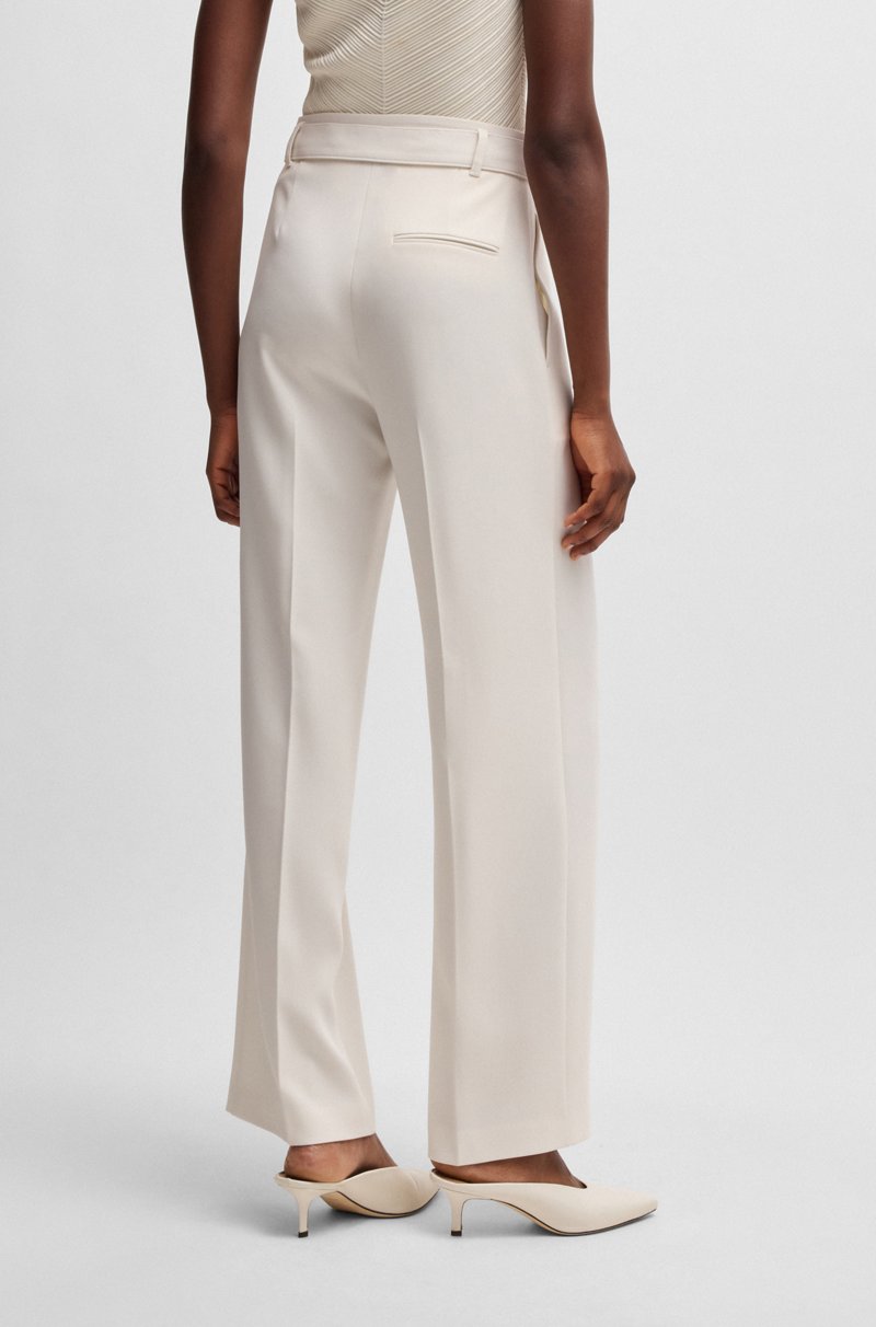Hugo Boss Pantalones relaxed fit en crepé japonés resistente a las arrugas Grandes ahorros